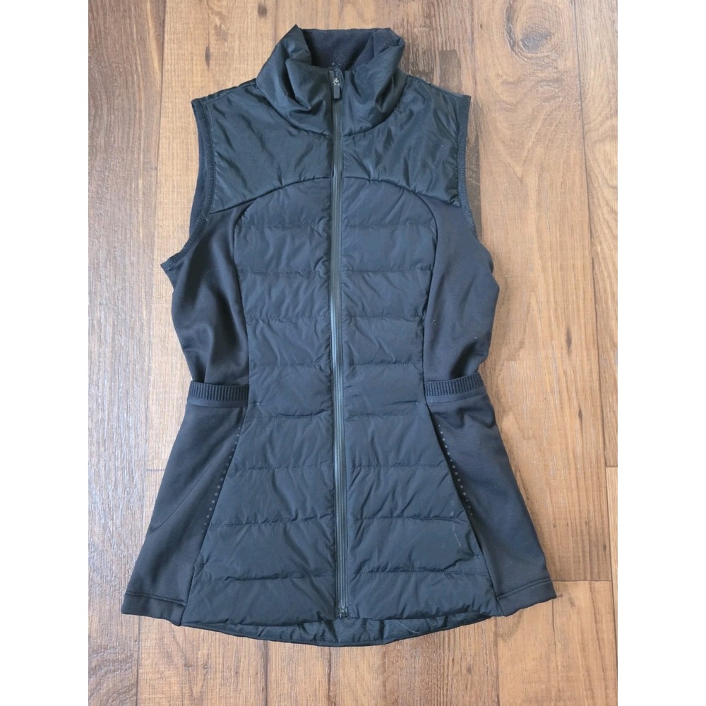 Lululemon Womens Goose Down Puffer Vest, Winter Wear, Zip-Up Size XS, Black - Picture 2 of 4